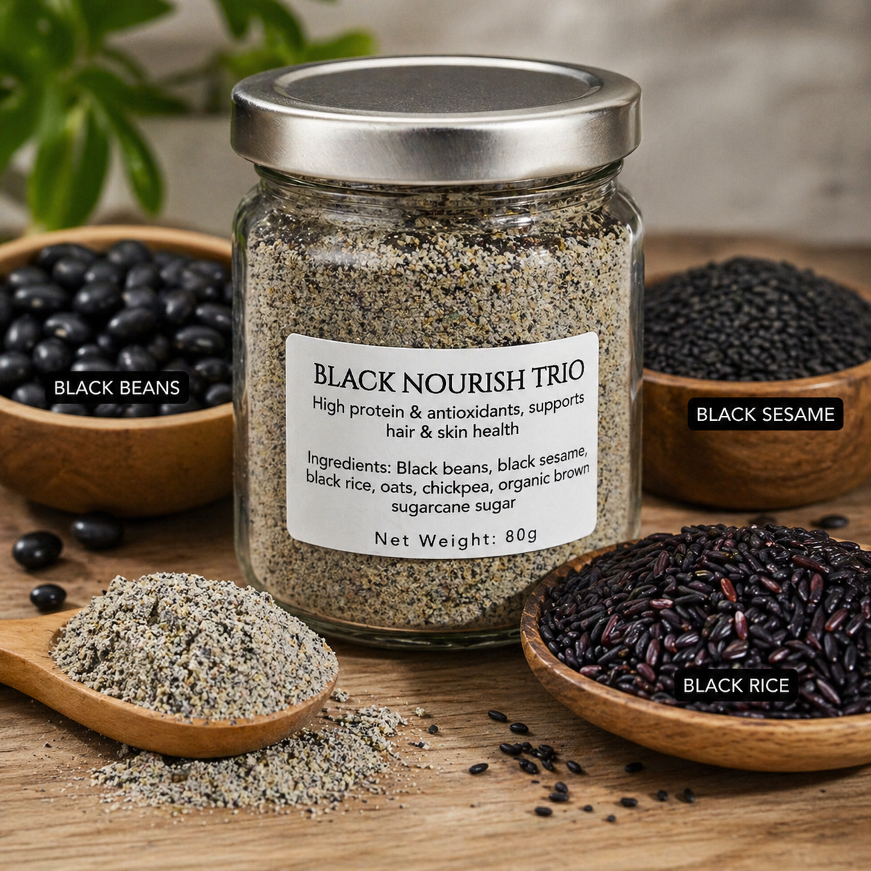 Black Nourishing Trio High Protein Superfood