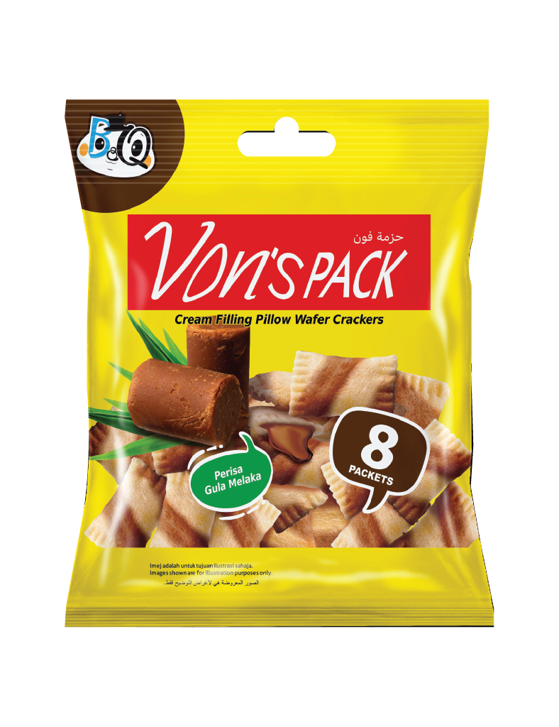 Von's Pack Wafer Gula Melaka (8 sachet)